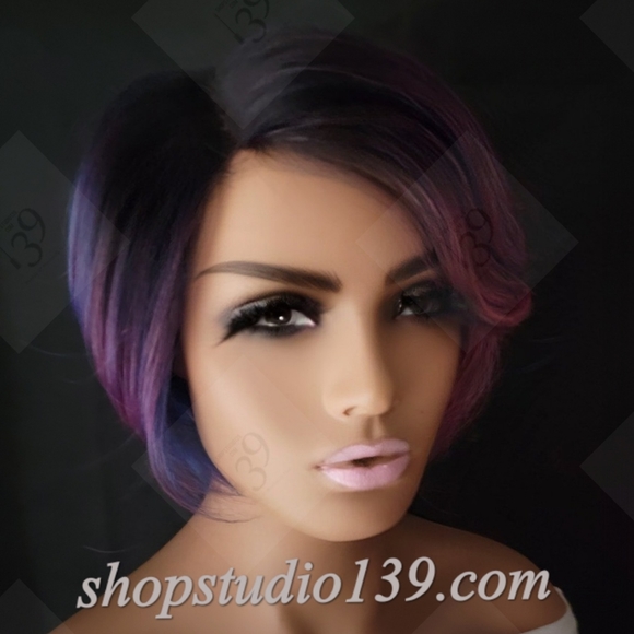 Human hair bob wig with bangs - Picture 3 of 5